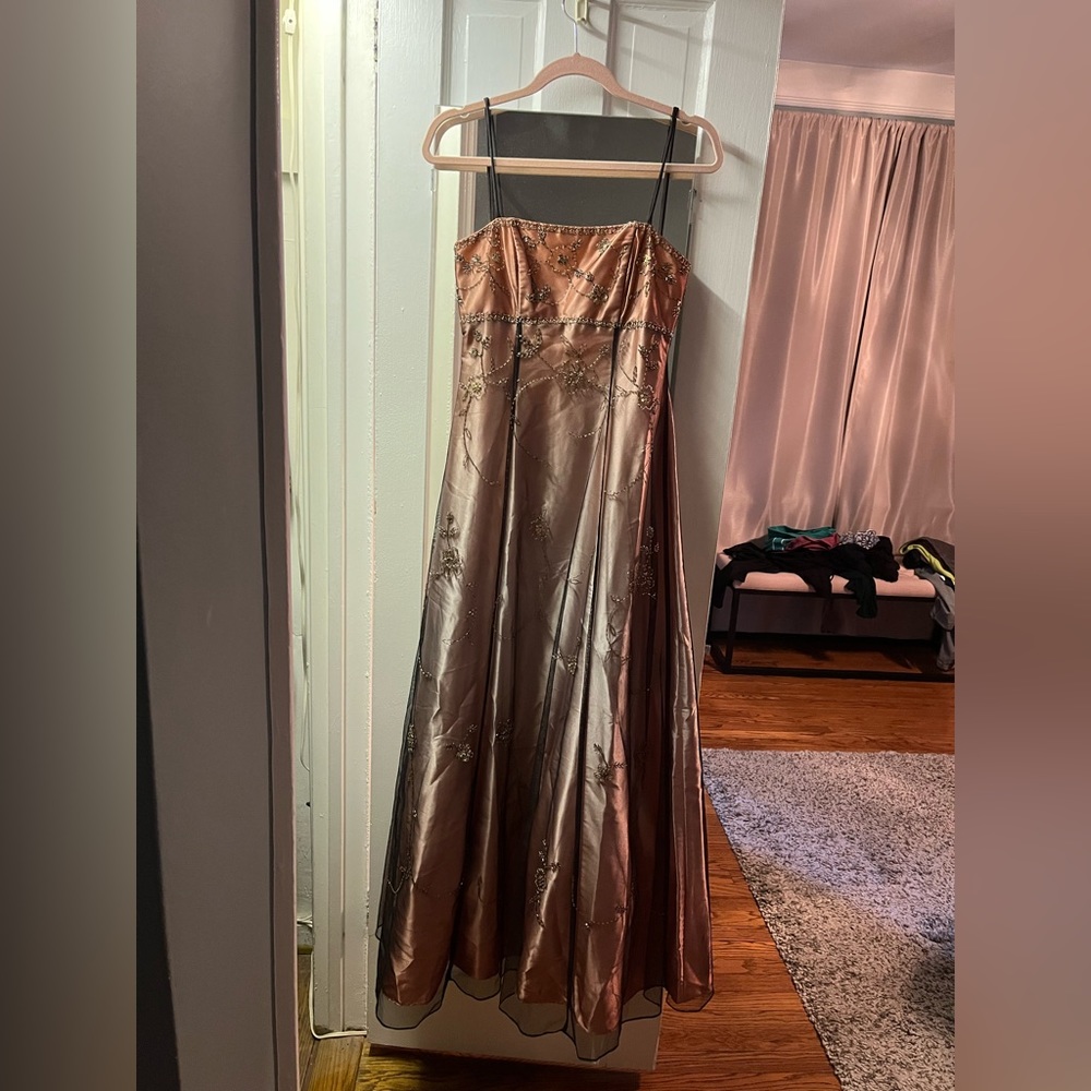 Blondie Nights Beaded Prom Dress